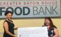 Greater Baton Rouge Food Bank received a $1,500.00 donation from WCF.