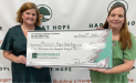 Harvest Hope Food Bank recently received a $5,160.00 donation from WCF.