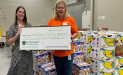 Second Harvest Food Bank of Metrolina recently received a $3,440.00 donation from WCF.