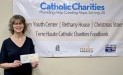 Terre Haute Catholic Charities Food Bank recently received a $2,340 donation from WCF.