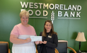 Westmoreland County Food Bank recently received a $1,560.00 donation from WCF.