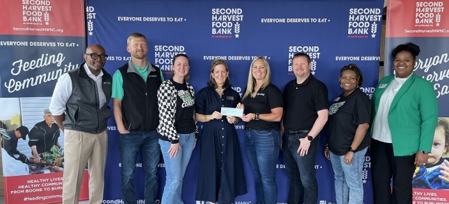 Second Harvest Food Bank of Northwest N.C recently received a $10,100.00 donation from The Woodforest Charitable Foundation. 
